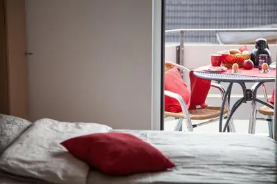 Ein Bett oder Betten in einem Zimmer der Unterkunft Robbenplate, Whng. 10