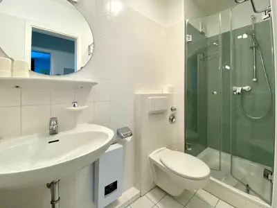 Ein Badezimmer in der Unterkunft Robbenplate, Whng. 18