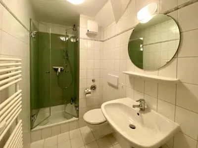 Ein Badezimmer in der Unterkunft Elbstrom, Ferienwohnung 27
