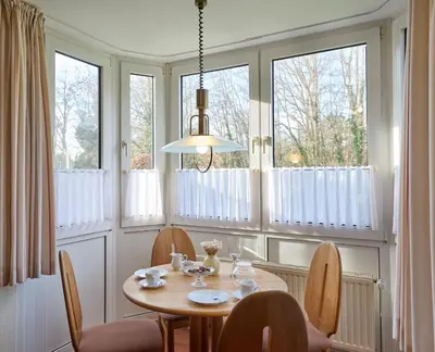 Ein Sitzbereich in der Unterkunft Elbstrom, Ferienwohnung 1