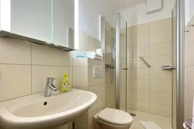 Ein Badezimmer in der Unterkunft Ferienwohnungen Reimann Wohnung 4