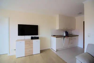 TV/Unterhaltungsangebot in der Unterkunft Ferienwohnungen Reimann Wohnung 12