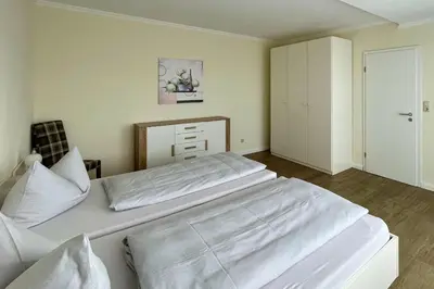 Ein Bett oder Betten in einem Zimmer der Unterkunft Ferienwohnungen Reimann Wohnung 12