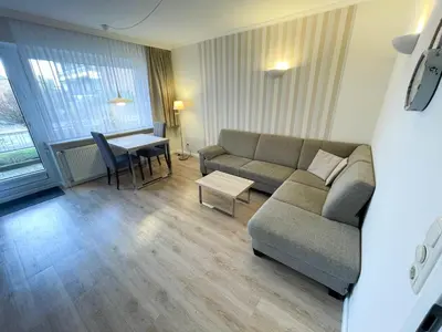 Ein Sitzbereich in der Unterkunft Ferienwohnungen Reimann Wohnung 1