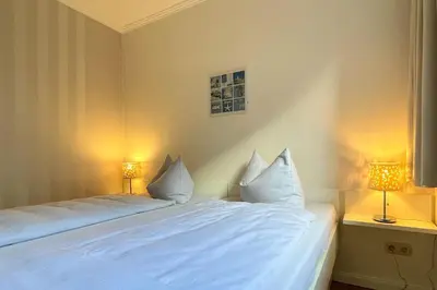 Ein Bett oder Betten in einem Zimmer der Unterkunft Ferienwohnungen Reimann Wohnung 1