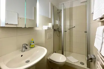 Ein Badezimmer in der Unterkunft Ferienwohnungen Reimann Wohnung 1