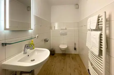 Ein Badezimmer in der Unterkunft Ferienwohnungen Reimann Wohnung 16
