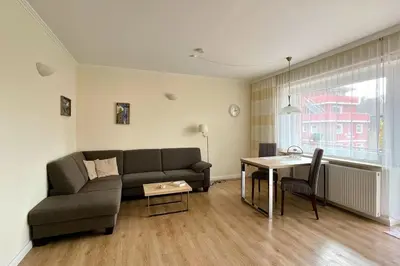 Ein Sitzbereich in der Unterkunft Ferienwohnungen Reimann Wohnung 10