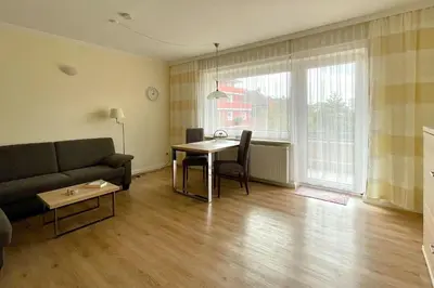 Ein Sitzbereich in der Unterkunft Ferienwohnungen Reimann Wohnung 10