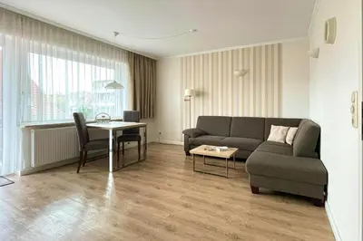 Ein Sitzbereich in der Unterkunft Ferienwohnungen Reimann Wohnung 9