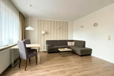 Ein Sitzbereich in der Unterkunft Ferienwohnungen Reimann Wohnung 9