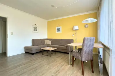 Ein Sitzbereich in der Unterkunft Ferienwohnungen Reimann Wohnung 8