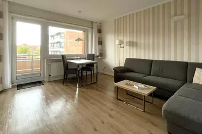 Ein Sitzbereich in der Unterkunft Ferienwohnungen Reimann Wohnung 6