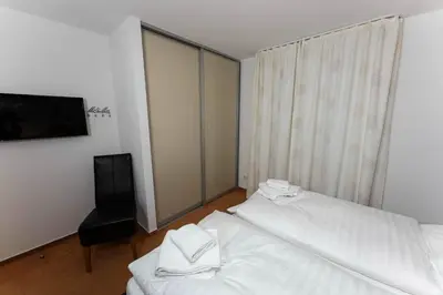 Ein Bett oder Betten in einem Zimmer der Unterkunft Haus Ankerplatz Apartment 3 4