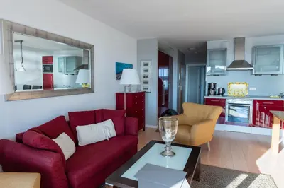 Küche/Küchenzeile in der Unterkunft Haus Ankerplatz Apartment 3 4