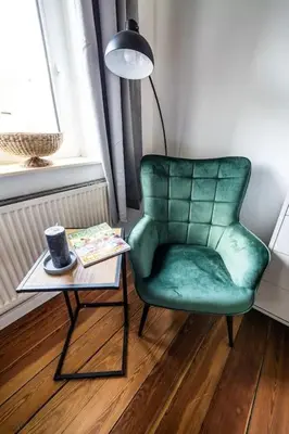 Ein Sitzbereich in der Unterkunft Gemächliche Haushälfte mit 4 Schlafzimmern