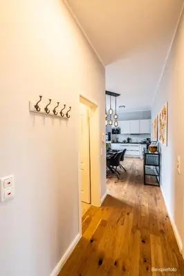 Ein Bett oder Betten in einem Zimmer der Unterkunft 4 Zimmer neues luxuriöses City Apartment Terrasse tolle Einzelbetten ruhig