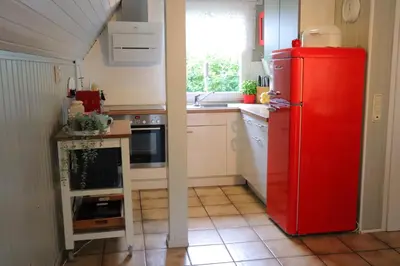 Küche/Küchenzeile in der Unterkunft Watt´n Glück