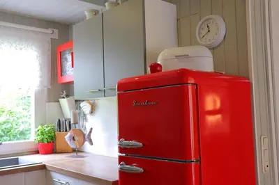 Küche/Küchenzeile in der Unterkunft Watt´n Glück