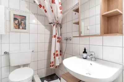 Ein Badezimmer in der Unterkunft Ferienwohnung in Büsum