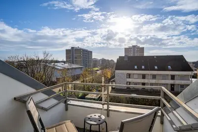 Ein Balkon oder eine Terrasse in der Unterkunft Ferienwohnung in Büsum