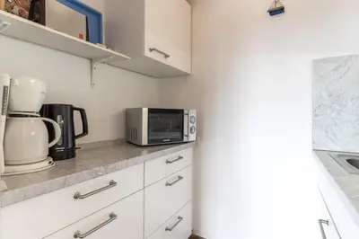 Küche/Küchenzeile in der Unterkunft Ferienwohnung in Büsum