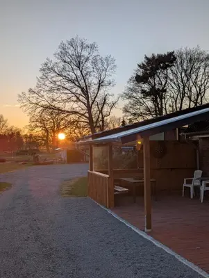 Blick auf den Sonnenuntergang/Sonnenaufgang von des Ferienhauses aus oder aus der Nähe