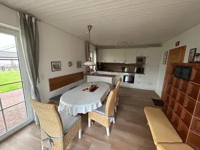 Küche/Küchenzeile in der Unterkunft Ferienhaus Ankerglück