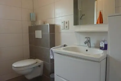 Ein Badezimmer in der Unterkunft Ferienhaus Nordseebrise