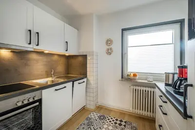 Küche/Küchenzeile in der Unterkunft Haus Alleestraße Apartment 1