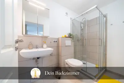 Ein Badezimmer in der Unterkunft Jontes Nest - Modern, gemütlich mit Sauna