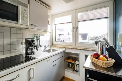 Küche/Küchenzeile in der Unterkunft Haus Alleestraße Apartment 2