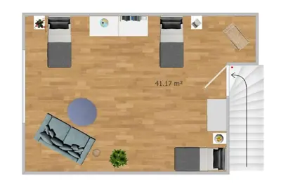 Grundriss der Unterkunft Große Landhauswohnung