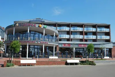 Das Gebäude in dem sich die Ferienwohnung befindet