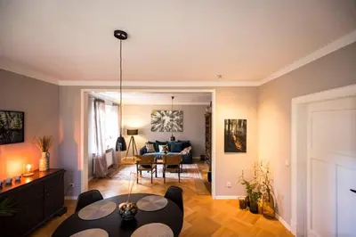 Ein Sitzbereich in der Unterkunft Brick House In Secluded Setting