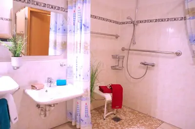 Ein Badezimmer in der Unterkunft Ferienhaus Gudrun