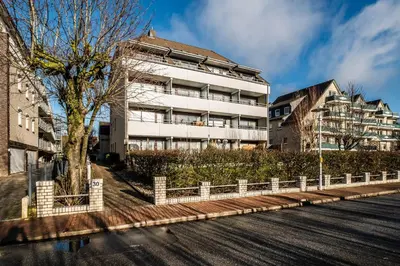 Das Gebäude in dem sich die Ferienwohnung befindet