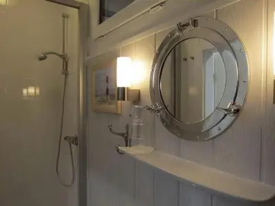 Ein Badezimmer in der Unterkunft Pfötchenparadies II