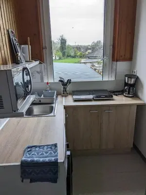 Küche/Küchenzeile in der Unterkunft Monteurwohnung Brunsbüttel Südseite