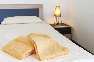 Ein Bett oder Betten in einem Zimmer der Unterkunft Haus Frauenpreiss F412