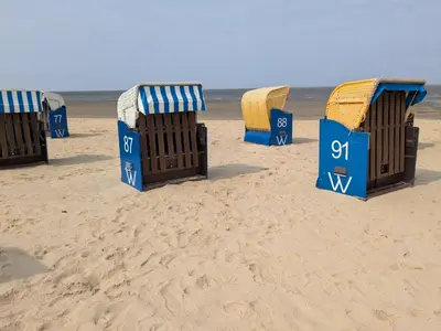 Ein Strand an oder in der Nähe der Ferienwohnung