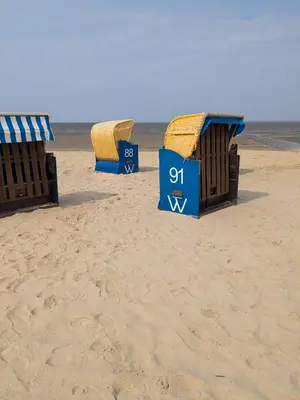 Ein Strand an oder in der Nähe der Ferienwohnung