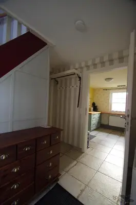 Ein Bett oder Betten in einem Zimmer der Unterkunft Ferienhaus Nordische Ruhe
