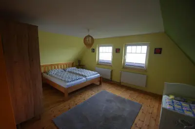 Ein Bett oder Betten in einem Zimmer der Unterkunft Ferienhaus Nordische Ruhe