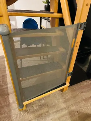 Ein Etagenbett oder Etagenbetten in einem Zimmer der Unterkunft Lüttje Deichvilla Backbord