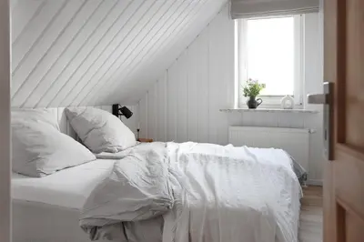 Ein Bett oder Betten in einem Zimmer der Unterkunft 2 Zimmer Wohntraum mit Balkon und Hafenblick