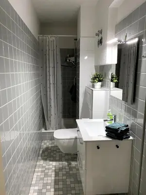Ein Badezimmer in der Unterkunft Apartment in Büsum, Nordzeit