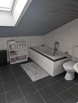 Ein Badezimmer in der Unterkunft Ferien-Monteurwohnung Brandt-Diekhusen