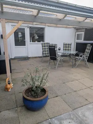 Ein Patio oder anderer Außenbereich in der Unterkunft Ferien-Monteurwohnung Brandt-Diekhusen