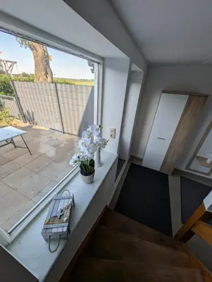 Ein Balkon oder eine Terrasse in der Unterkunft Ferien-Monteurwohnung Brandt-Diekhusen